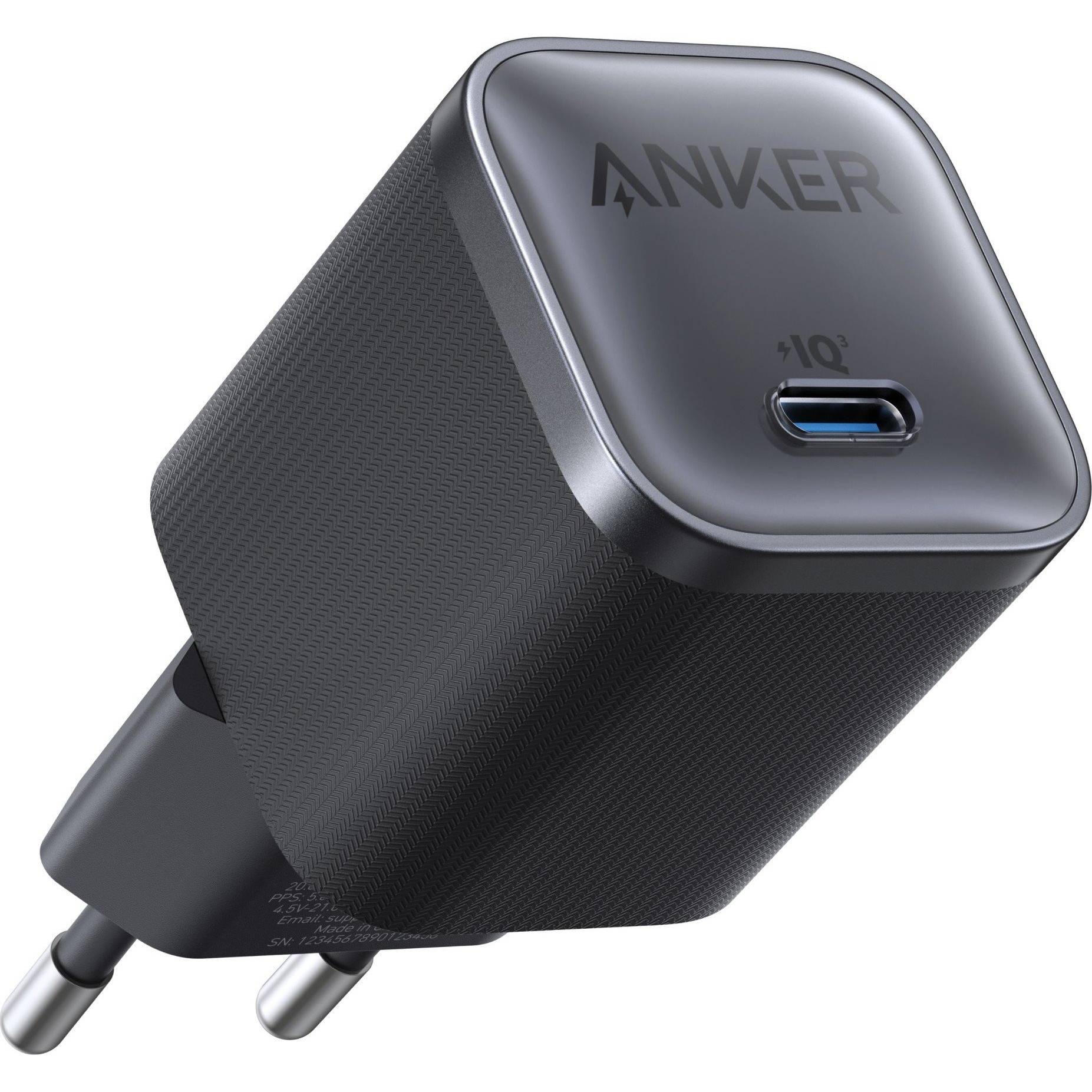 Мережевий зарядний пристрій Anker Nano Charger 45W GaN Чорний