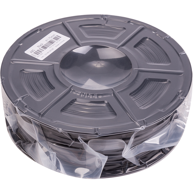 ABS-пластик PowerPlant Filament для 3D-принтера 1.75 мм 1 кг, чорний (PT812851)