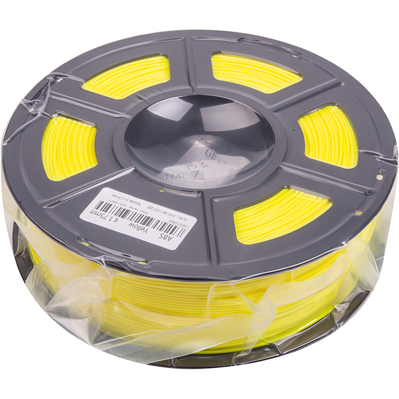 ABS-пластик PowerPlant Filament для 3D-принтера 1.75 мм 1 кг, жовтий (PT812899)