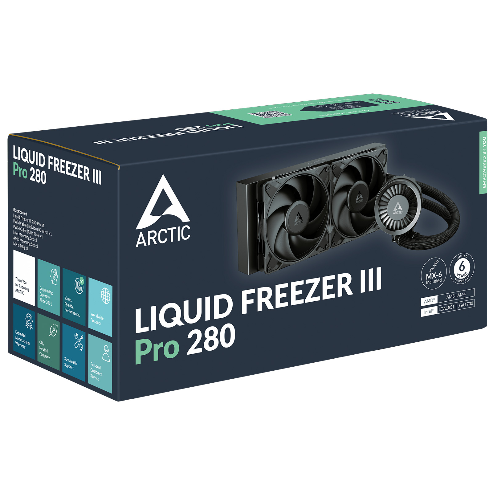 Система водяного охлаждения Arctic Liquid Freezer III Pro 280 Black (ACFRE00179A) Система водяного охлаждения Arctic Liquid Freezer III Pro 280 Black (ACFRE00179A)