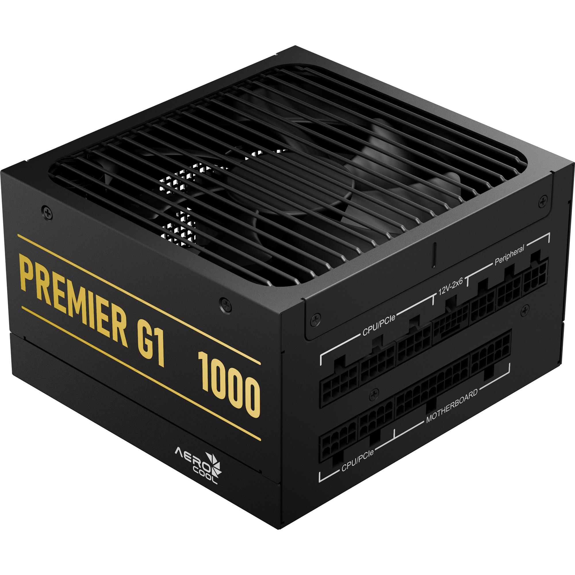 Блок живлення AeroCool Premier G1 1000W 80 Plus Gold Чорний