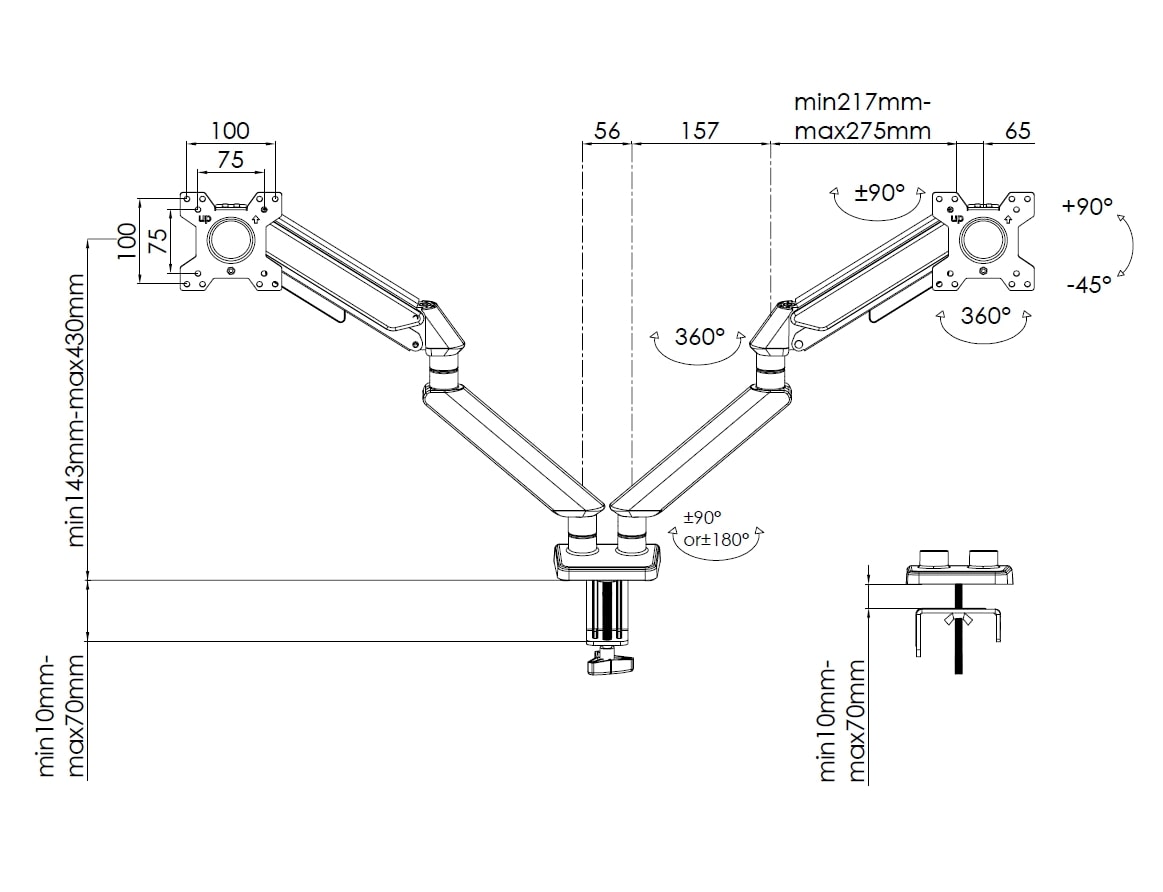 Кронштейн Anda Seat Stealth II 17 Кронштейн Anda Seat Stealth II 17