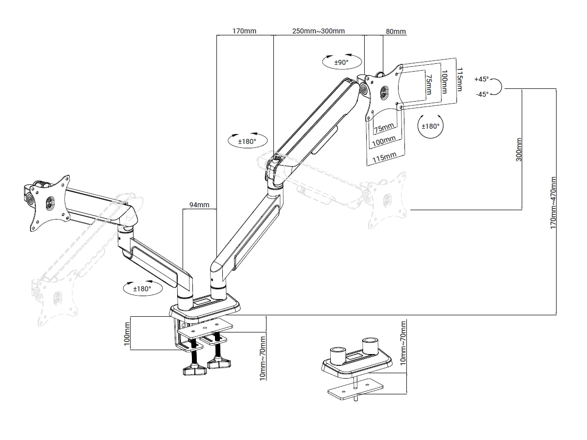 Кронштейн Anda Seat Stealth Pro II 17 Кронштейн Anda Seat Stealth Pro II 17