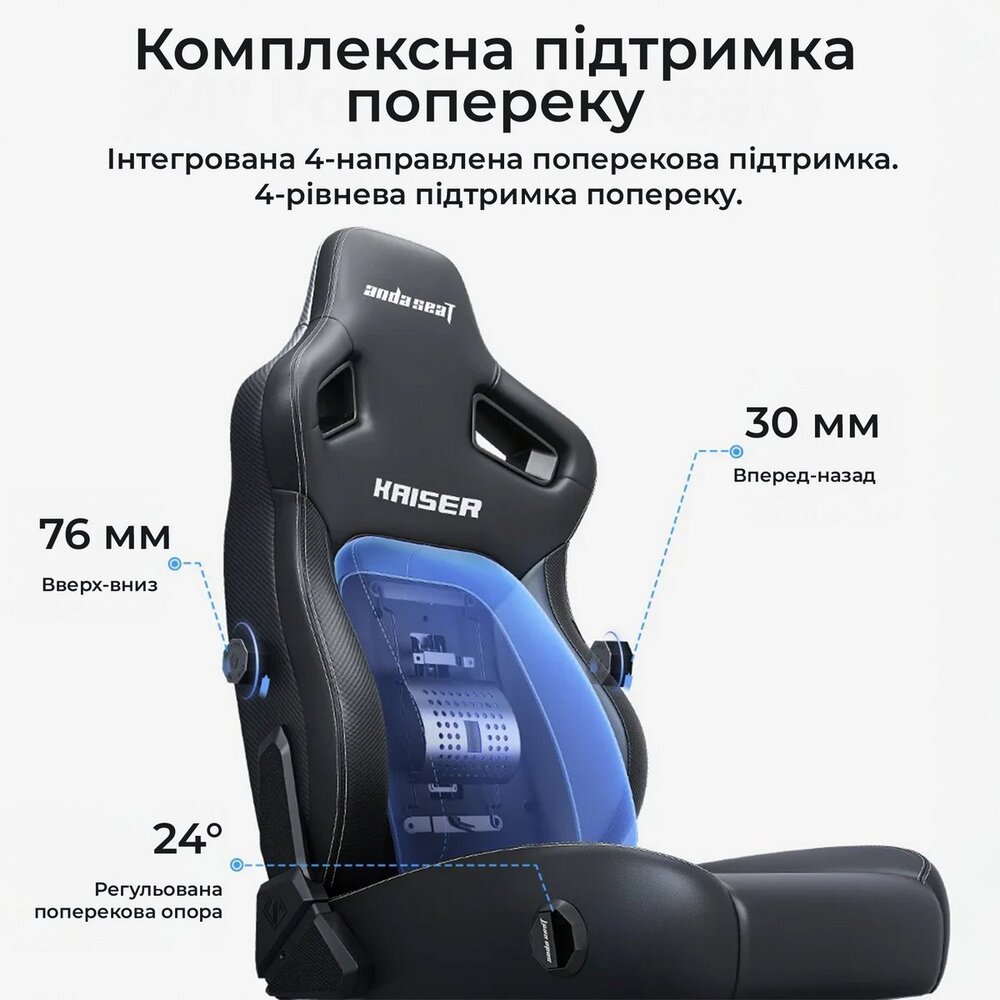 Кресло для геймеров Anda Seat Kaiser 4 V2 Size XL PVC Dark Gray Fabric (AD12YDDC-XLL-20-GB-CF-03) Кресло для геймеров Anda Seat Kaiser 4 V2 Size XL PVC Dark Gray Fabric (AD12YDDC-XLL-20-GB-CF-03)
