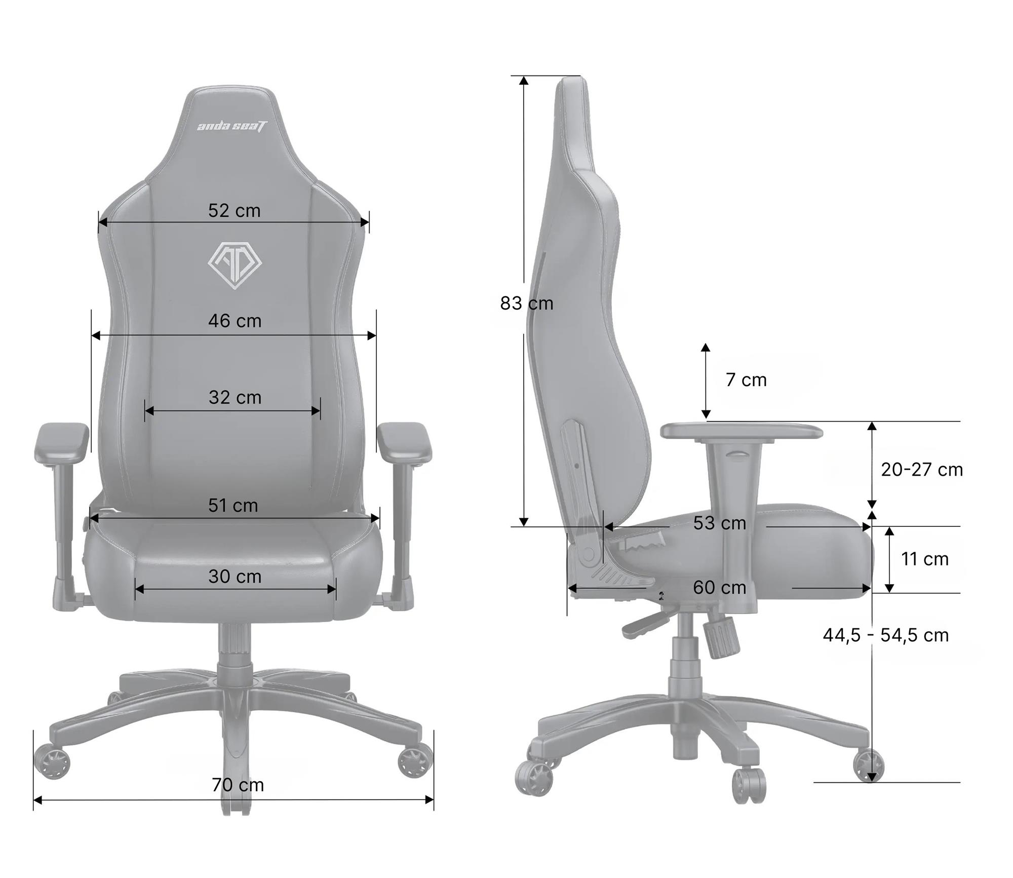 Кресло для геймеров Anda Seat Novis Size L Gray Fabric (AD23-L-01-G-F) Кресло для геймеров Anda Seat Novis Size L Gray Fabric (AD23-L-01-G-F)