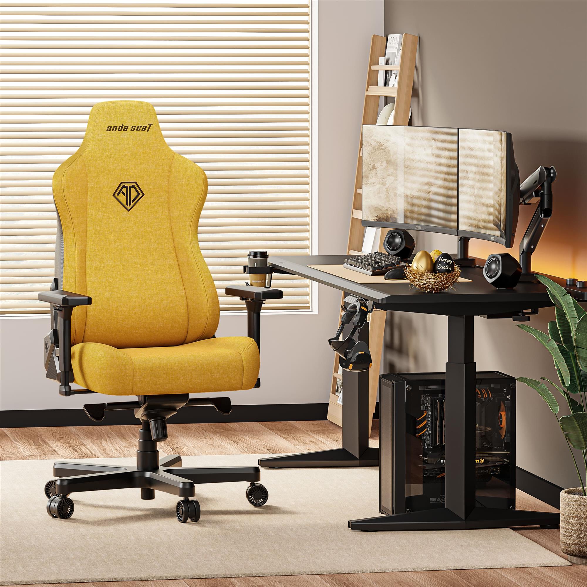Кресло для геймеров Anda Seat Kaiser 3E XL Yellow Fabric (AD23YC-XL-09-Y-CF-Y01) Кресло для геймеров Anda Seat Kaiser 3E XL Yellow Fabric (AD23YC-XL-09-Y-CF-Y01)