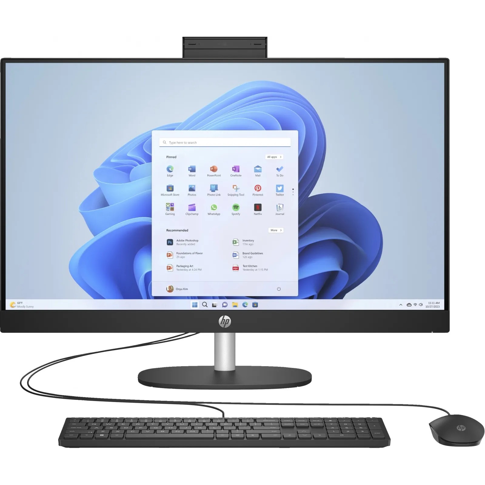 Моноблок HP All-in-One 27-cr1011ua (AE0Q2EA) Jet Black