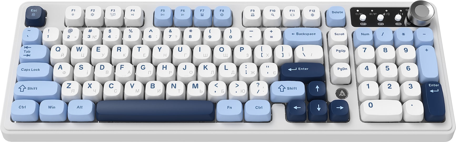 Клавиатура беспроводная Ajazz AF98 Plus Glacier Blue (AF98-PLUS-GB) Клавиатура беспроводная Ajazz AF98 Plus Glacier Blue (AF98-PLUS-GB)