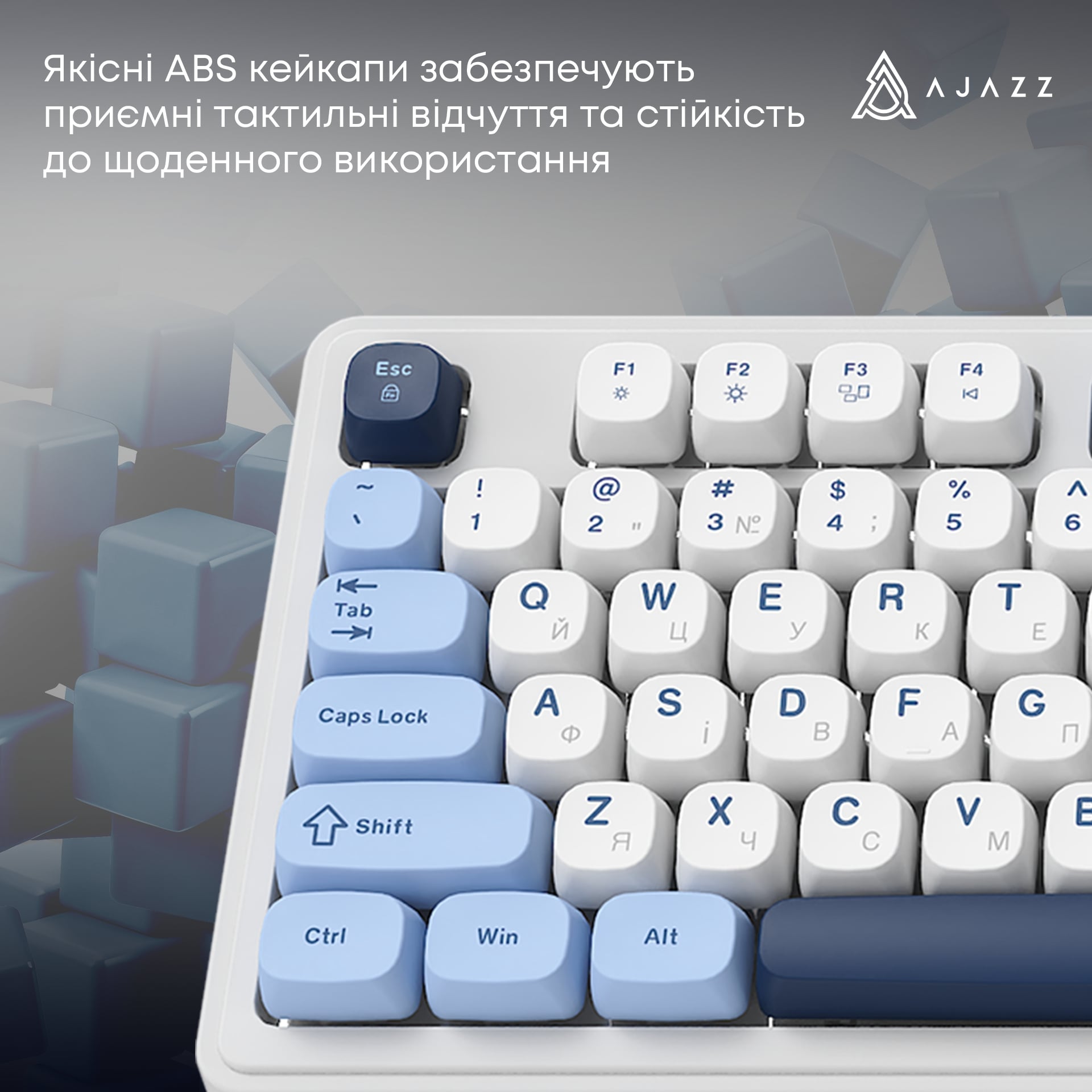 Клавиатура беспроводная Ajazz AF98 Plus Glacier Blue (AF98-PLUS-GB) Клавиатура беспроводная Ajazz AF98 Plus Glacier Blue (AF98-PLUS-GB)