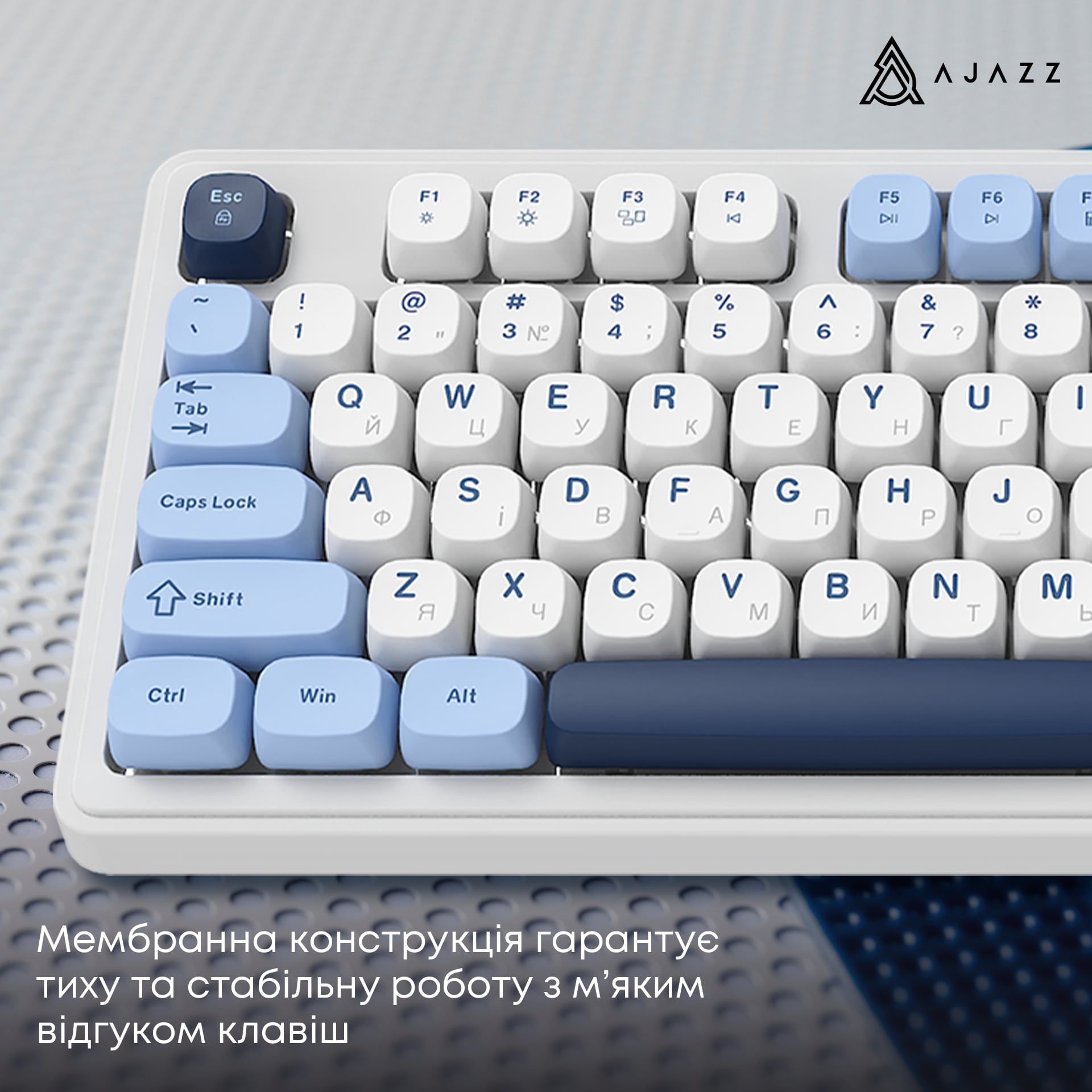 Клавиатура беспроводная Ajazz AF98 Plus Glacier Blue (AF98-PLUS-GB) Клавиатура беспроводная Ajazz AF98 Plus Glacier Blue (AF98-PLUS-GB)