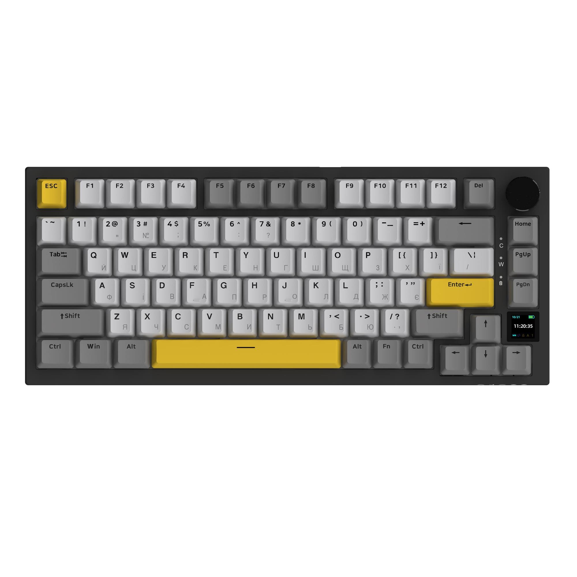 Клавиатура беспроводная Ajazz AK820 Pro Flying Fish Switch Black RGB With Screen (AK820PRO-FF-BGY) Клавиатура беспроводная Ajazz AK820 Pro Flying Fish Switch Black RGB With Screen (AK820PRO-FF-BGY)