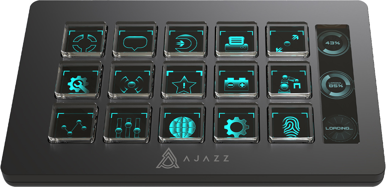Контролер для стримінгу Ajazz AKP153E USB Black (AKP153E-B)