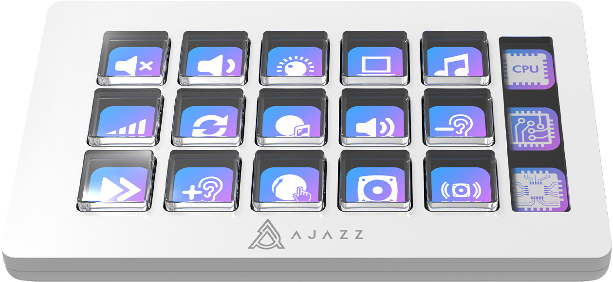Контролер для стримінгу Ajazz AKP153E USB White (AKP153E-W)