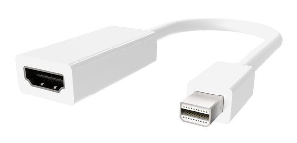 Адаптер Belkin mini DisplayPort - HDMI (M/F), 0.12 м, White (F2CD078DSAPL)