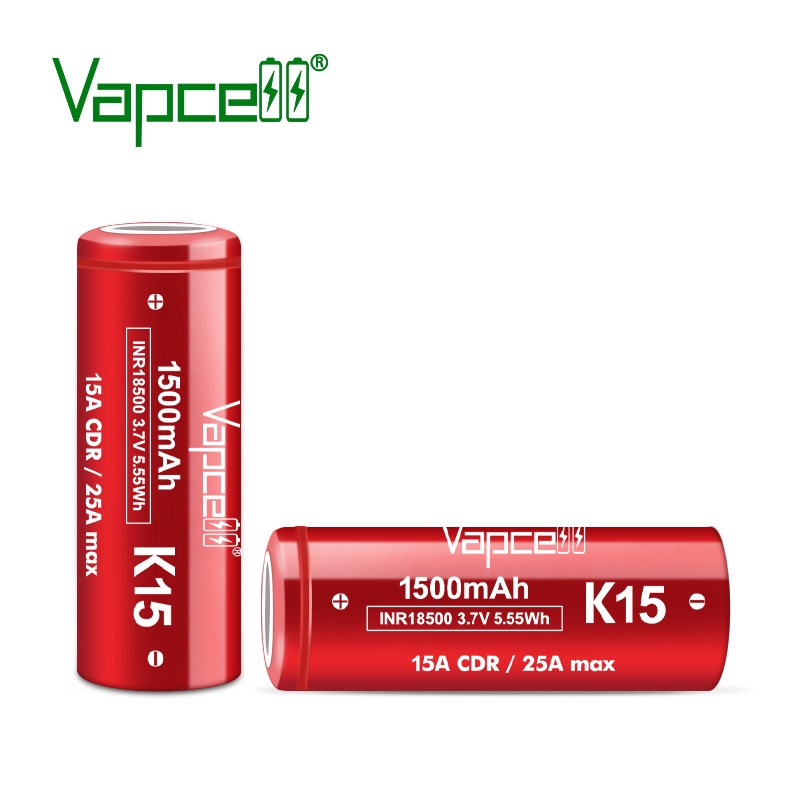 Акумулятор Vapcell 18500 K15 Li-Ion 1500mAh 1шт