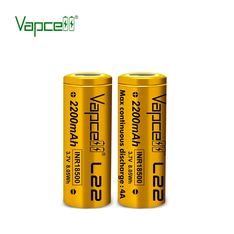 Акумулятор Vapcell 18500 L22 Li-Ion 2200mAh 1шт