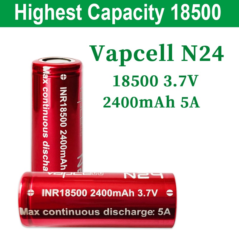 Акумулятор Vapcell 18500 N24 Li-Ion 2400mAh 1шт