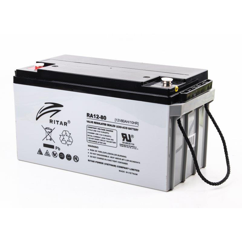 фото Акумулятор для ДБЖ/інвертора Ritar RA 12-80
