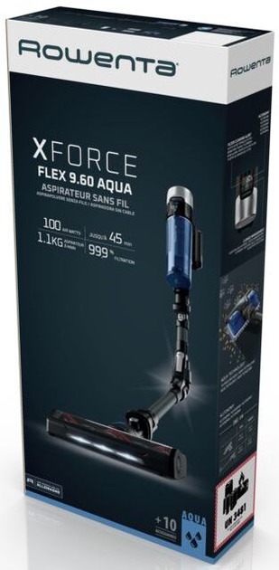 Акумуляторний миючий пилосос Rowenta X-Force 9.6 Aqua Alnimal (RH20C7WO)