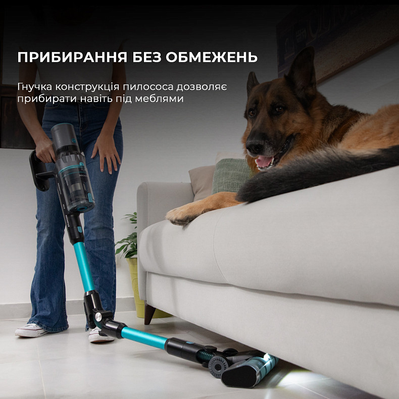 фото Вертикальний + ручний пилосос (2в1) Cecotec Conga Rockstar 2500 Thunder Flex Animal (CCTC-08427)