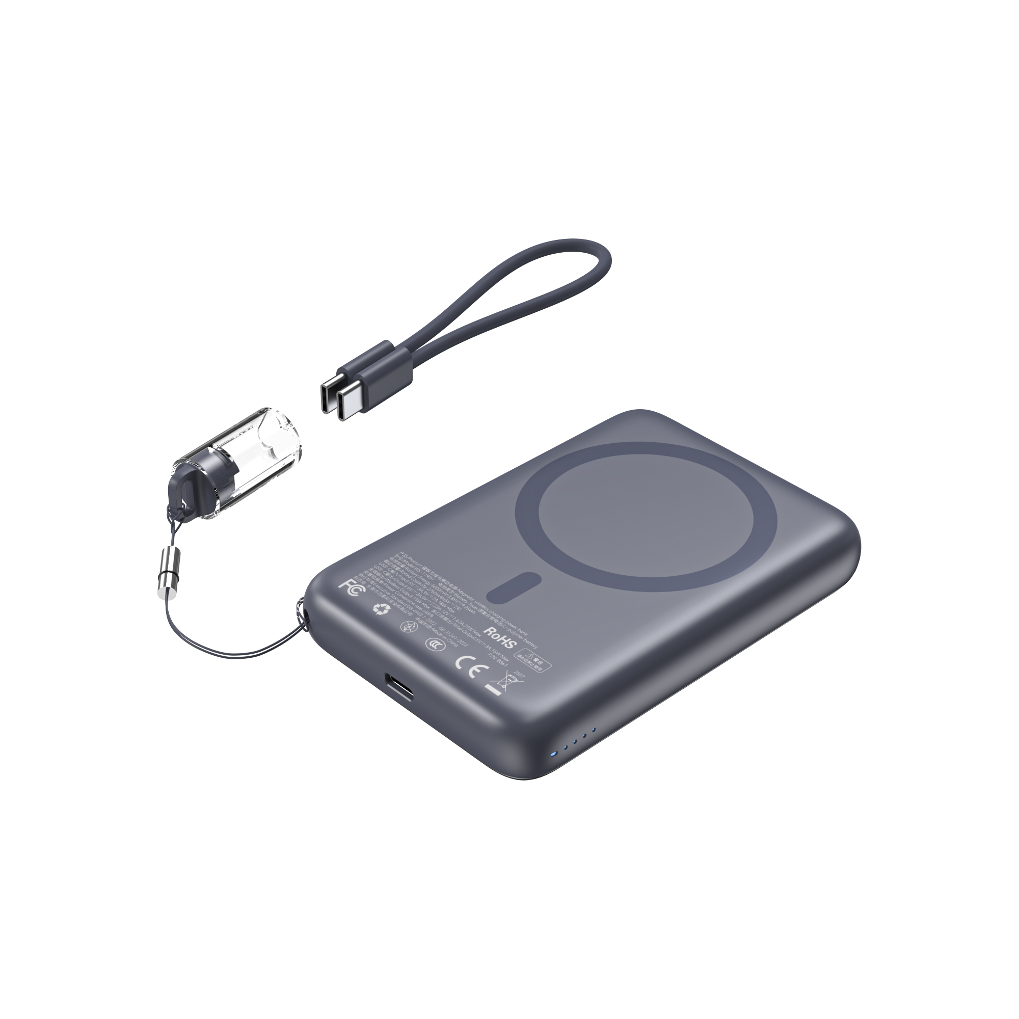 Універсальна мобільна батарея Choetech B862 10000mAh 22.5W Чорна
