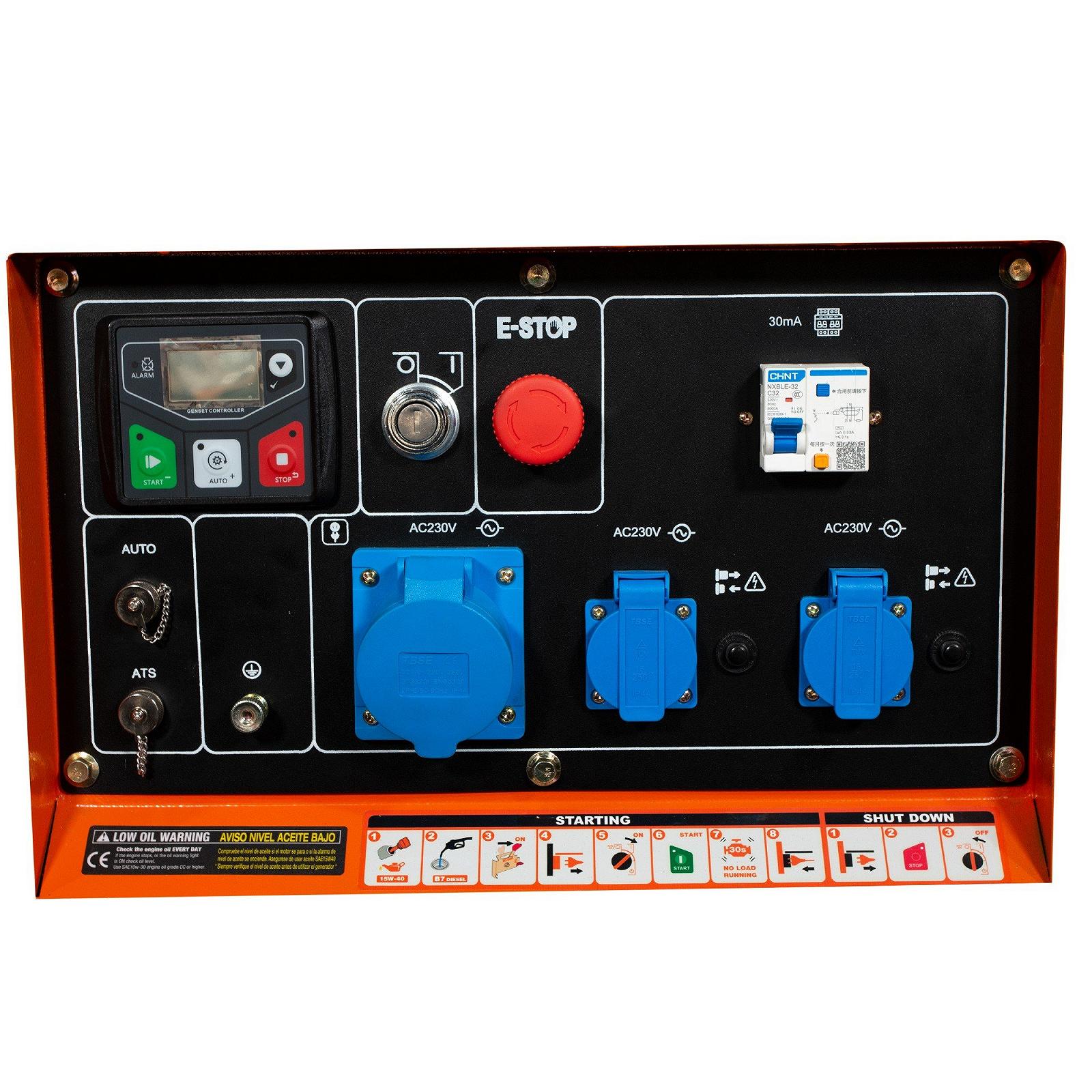 фото Дизельний генератор Black+Decker BXGND6300E