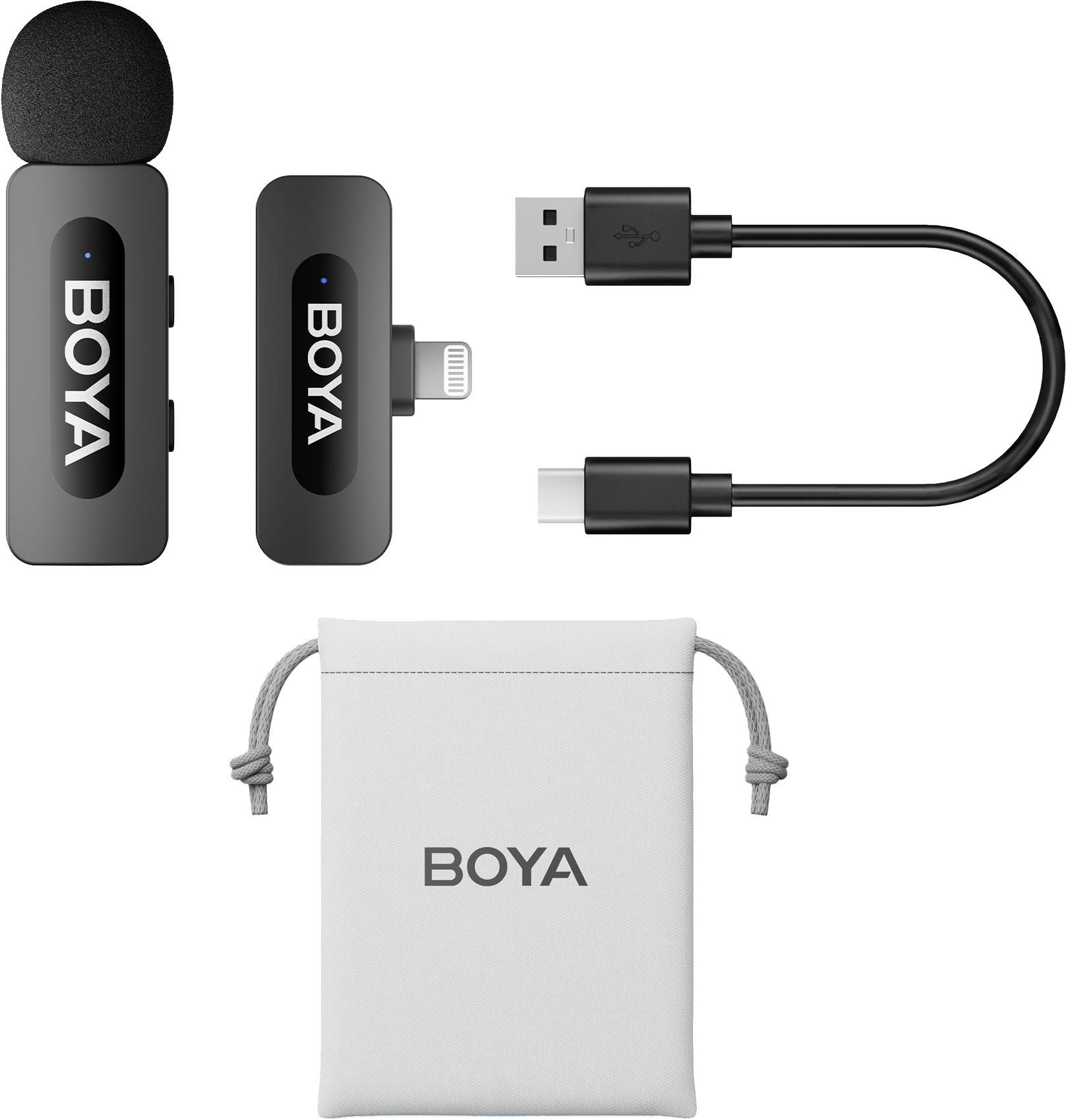 фото Микрофонная радиосистема для iPhone Boya BY-V1 Lightning