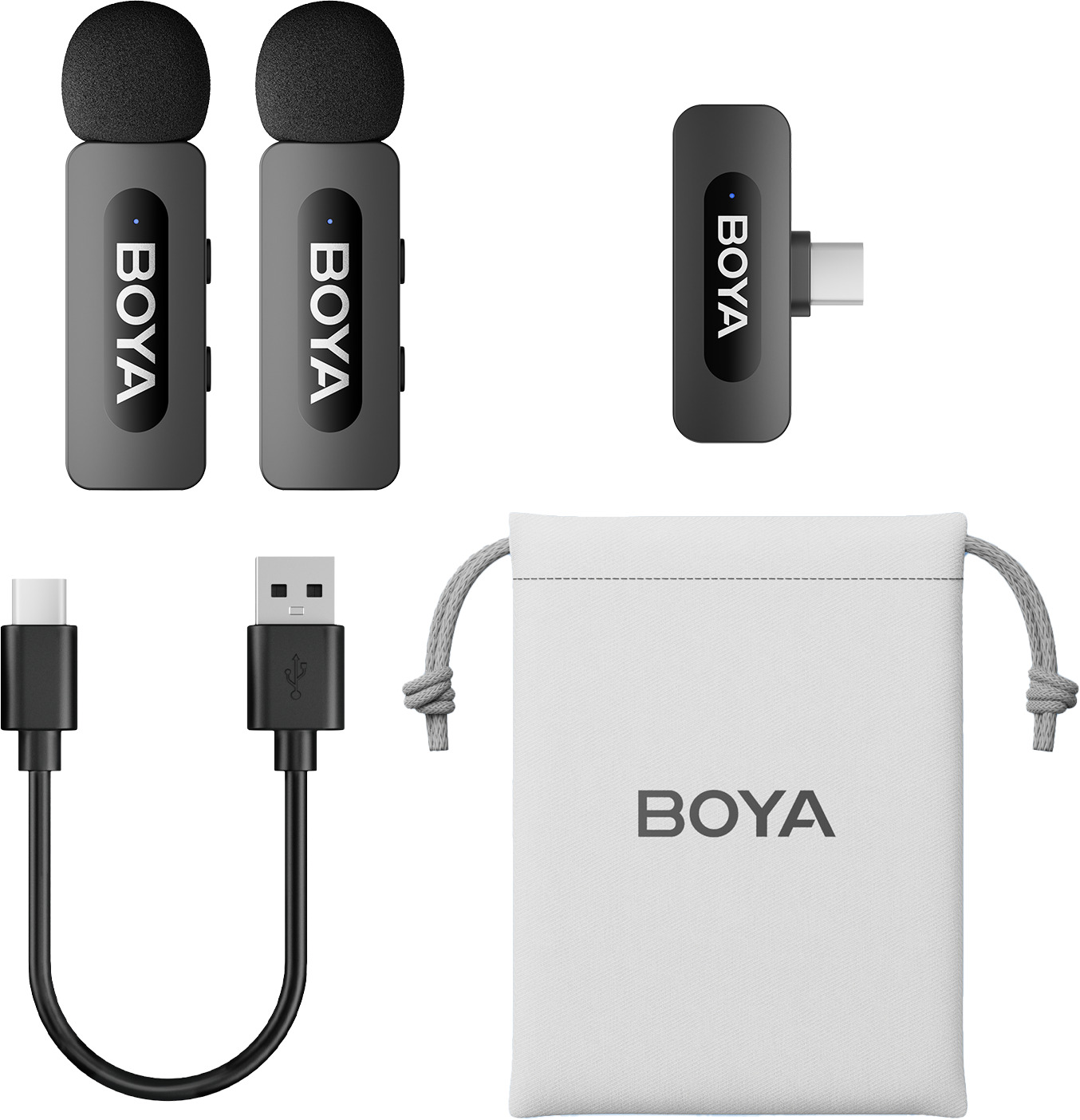 фото Мікрофонна радіосистема для смартфона Boya BY-V20 USB Type-C
