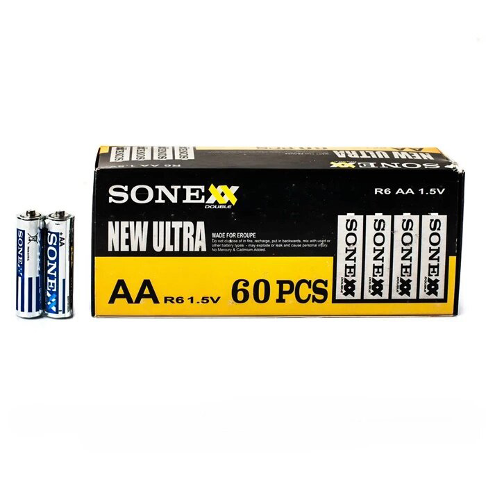 Батарейка Sonex Super Heavy Duty AA/LR06 60шт