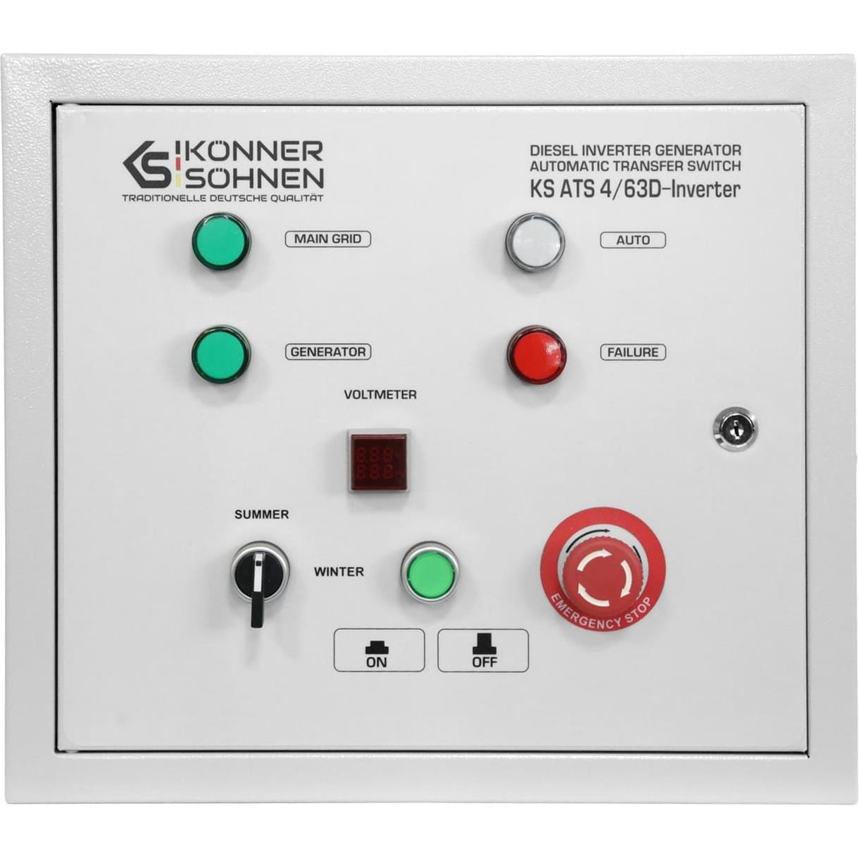 Блок автоматичного введення резерву (АВР) Konner&Sohnen KS ATS 4/63D-Inverter