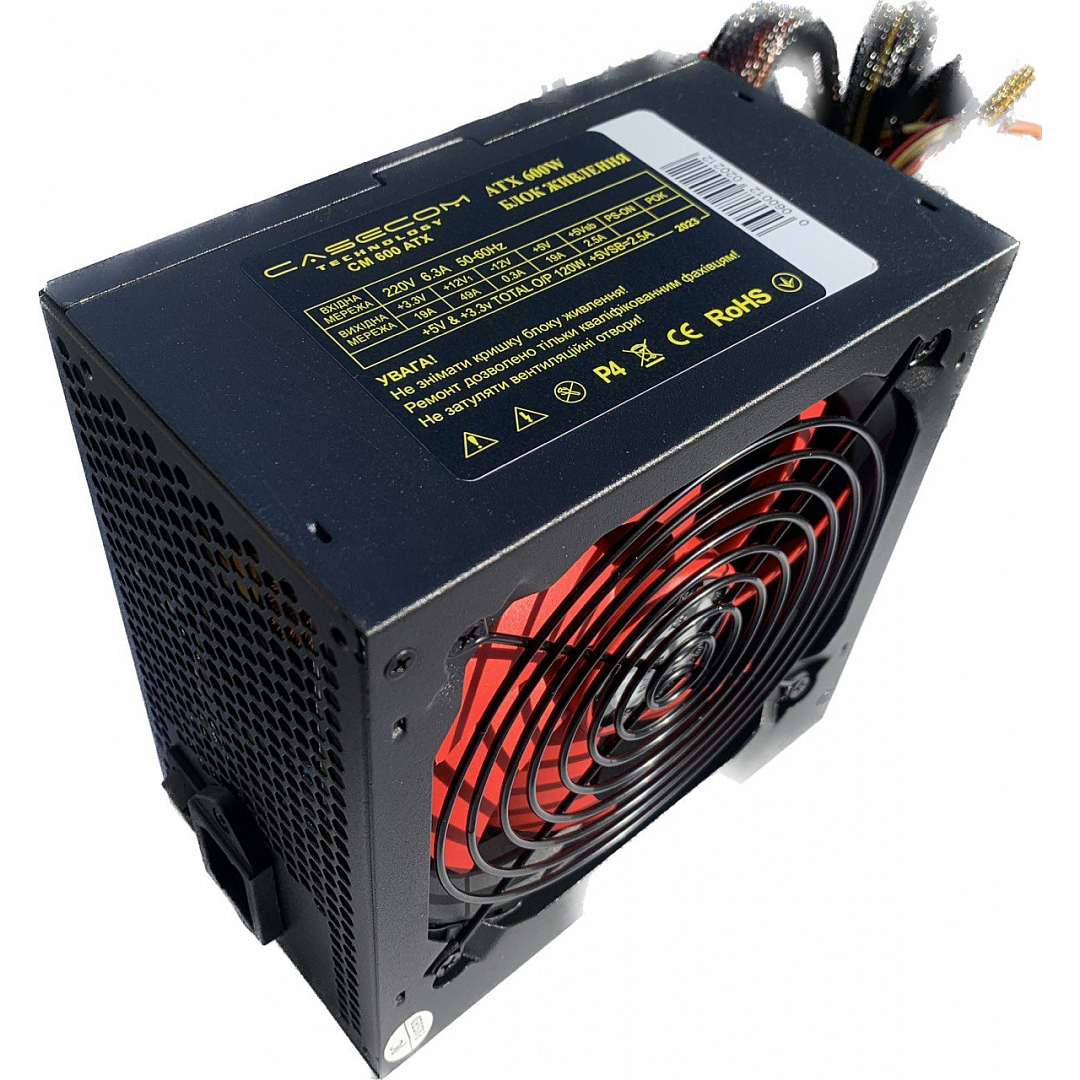 фото Блок живлення Casecom CM 600 ATX 600W