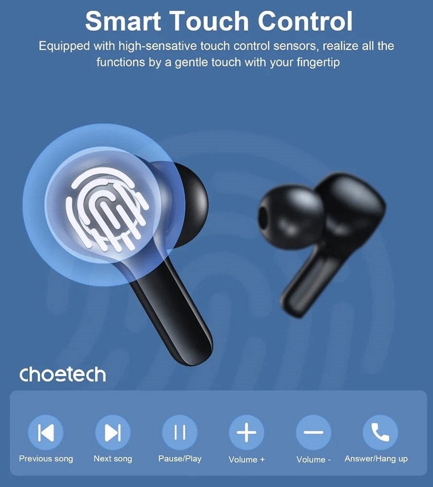 фото Навушники TWS Choetech BH-T06 Black