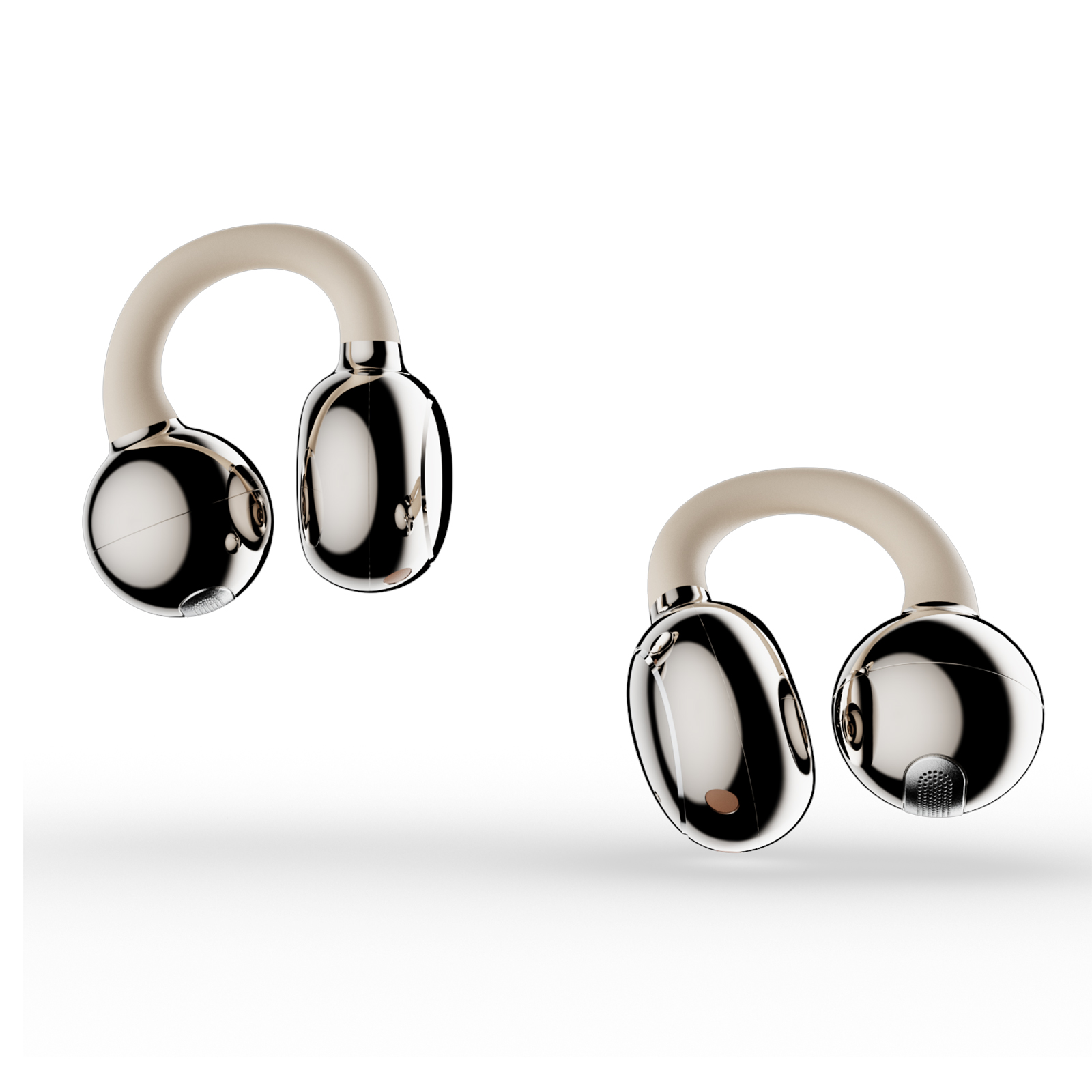 фото Навушники TWS HiFuture FlexClip Champagne (flexclip.champagne)