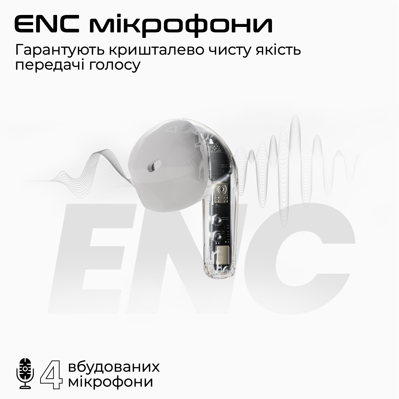 фото Навушники TWS HiFuture FlyBuds3 Blue