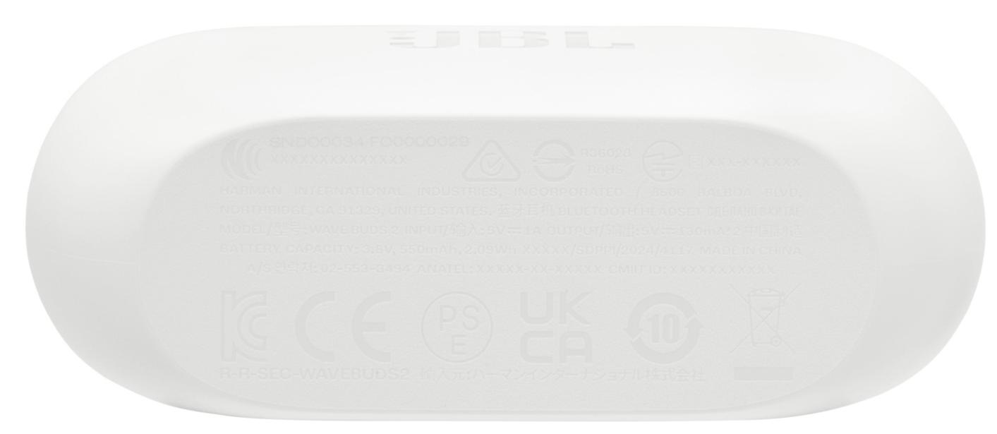 Bluetooth-гарнітура JBL Wave Buds 2 White (JBLWBUDS2WHT)