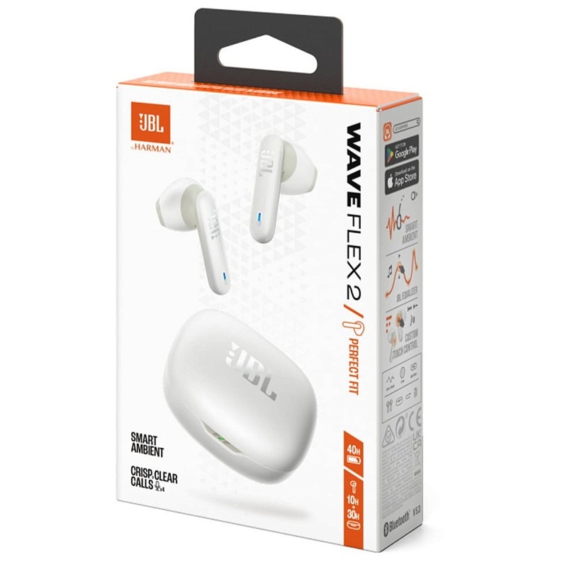 Bluetooth-гарнітура JBL Wave Flex 2 White (JBLWFLEX2WHT)