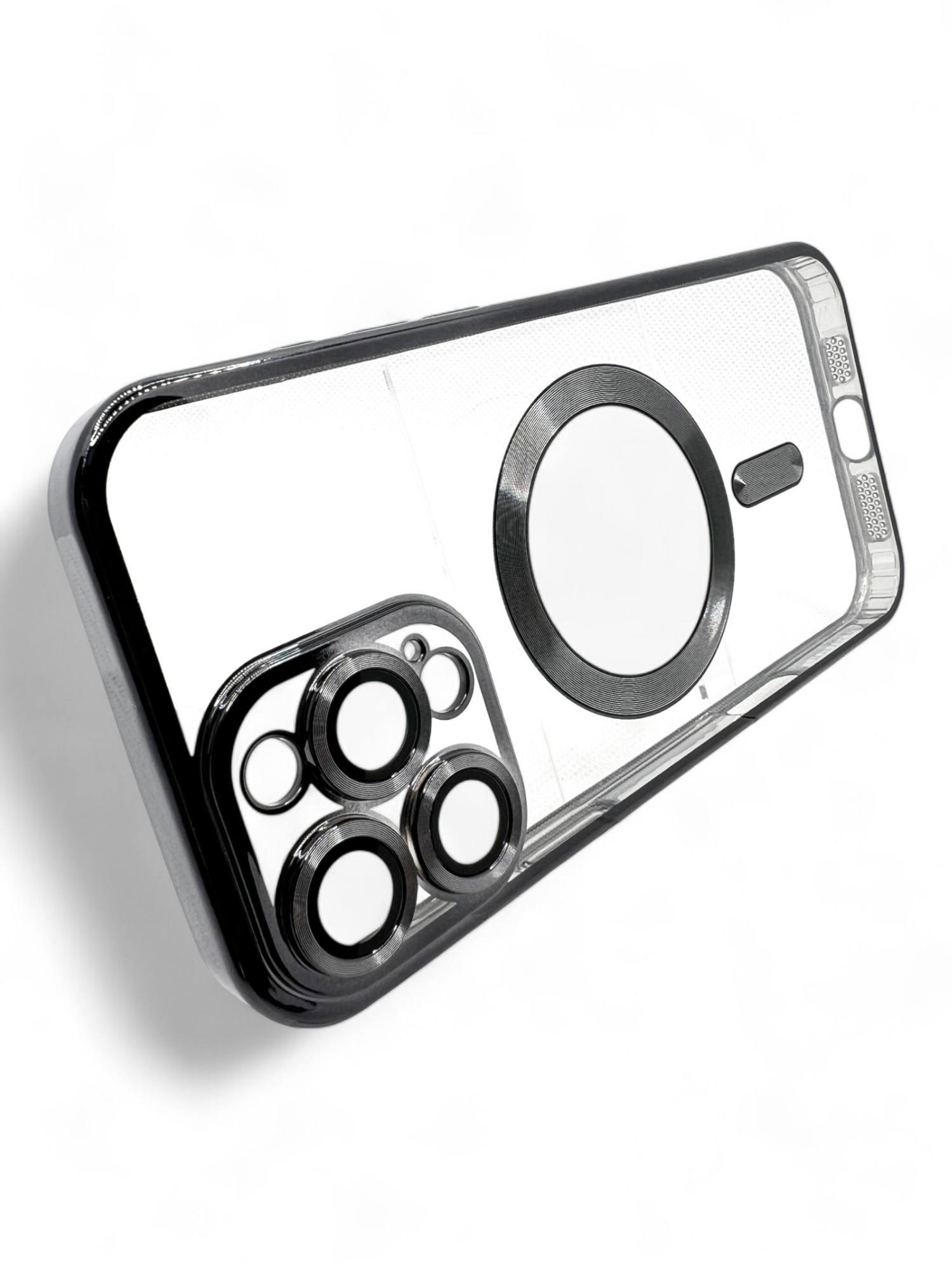 Чeхол-накладка BeCover TPU Chrome Case MagSafe для Apple iPhone 16 Pro Max Black (712085) Чeхол-накладка BeCover TPU Chrome Case MagSafe для Apple iPhone 16 Pro Max Black (712085)