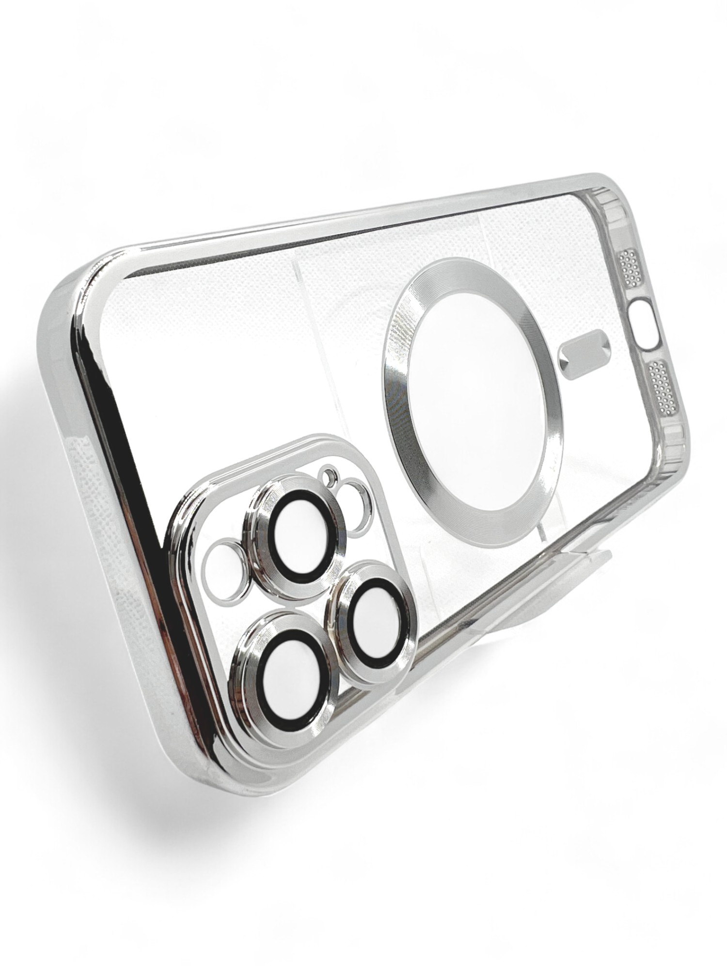 Чeхол-накладка BeCover TPU Chrome Case MagSafe для Apple iPhone 16 Pro Max Silver (712088) Чeхол-накладка BeCover TPU Chrome Case MagSafe для Apple iPhone 16 Pro Max Silver (712088)
