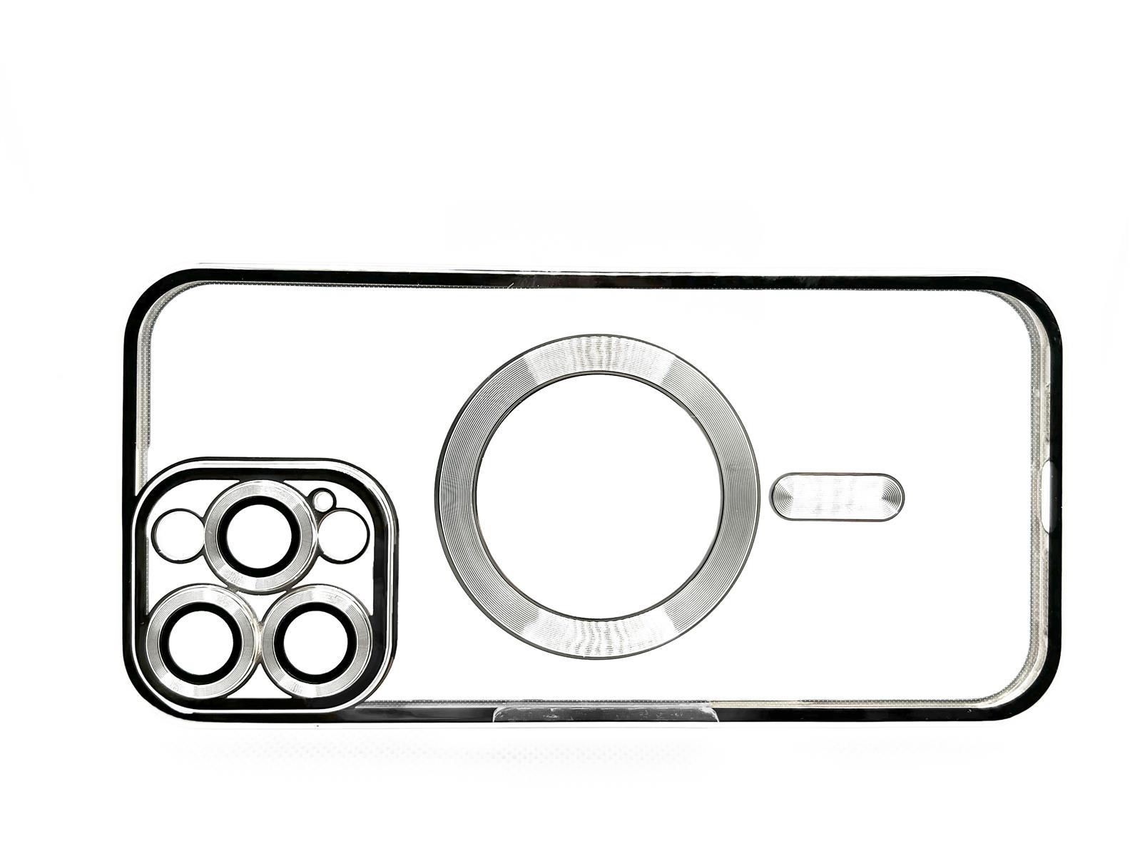 Чeхол-накладка BeCover TPU Chrome Case MagSafe для Apple iPhone 16 Pro Max Silver (712088) Чeхол-накладка BeCover TPU Chrome Case MagSafe для Apple iPhone 16 Pro Max Silver (712088)