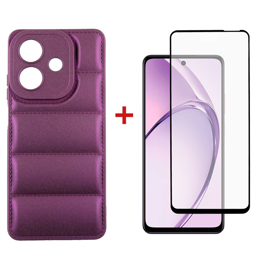 Чохол-накладка Dengos Soft для Oppo A3X Purple (DG-KM-125) + захисне скло