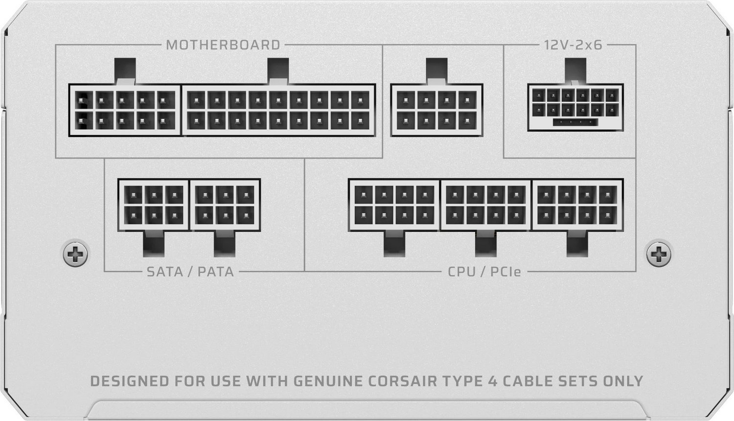 Блок живлення Corsair RM1000e ATX 3.1 1000W White (CP-9020294-EU)