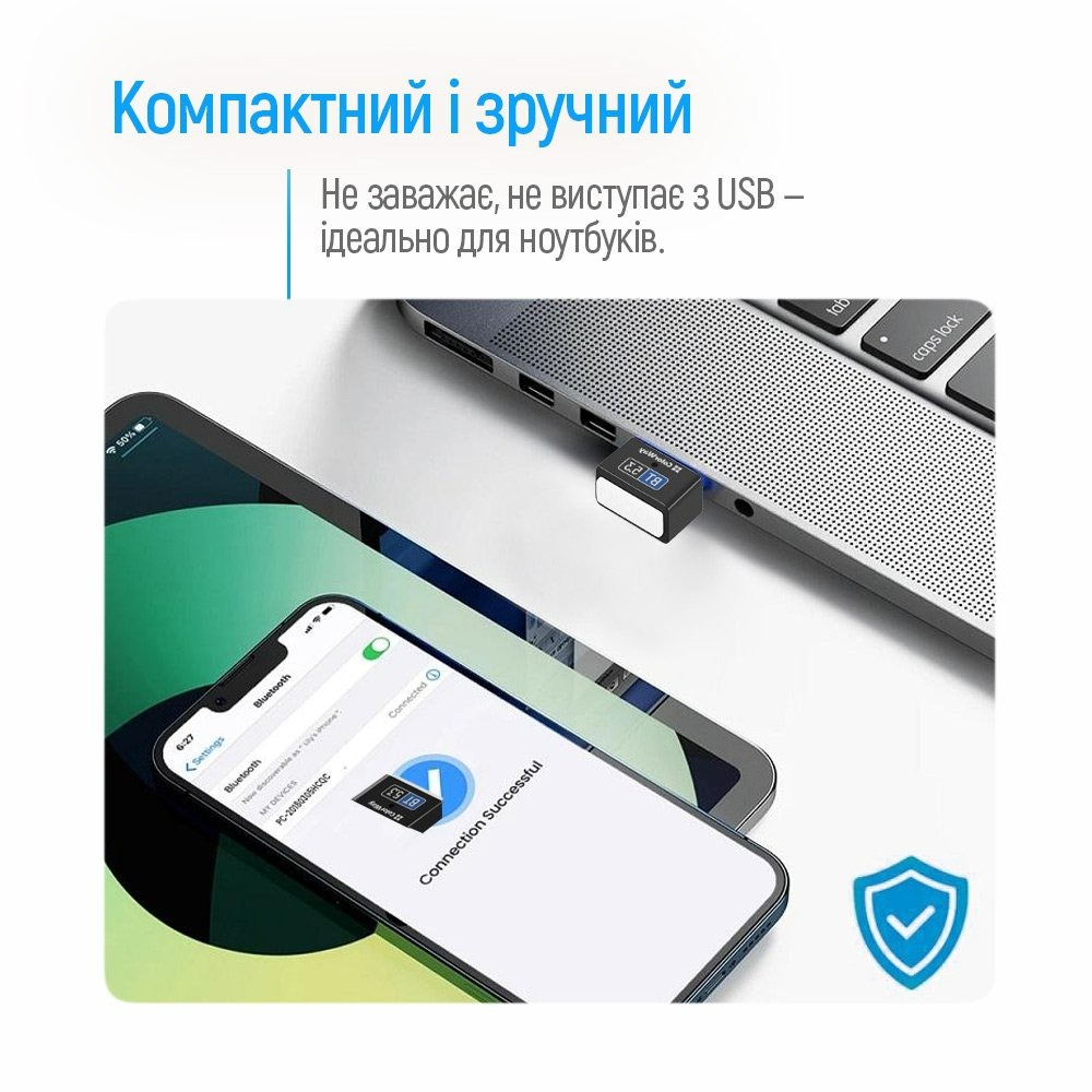Адаптер Bluetooth 5.3 ColorWay (CW-AD-BT53) Адаптер Bluetooth 5.3 ColorWay (CW-AD-BT53)