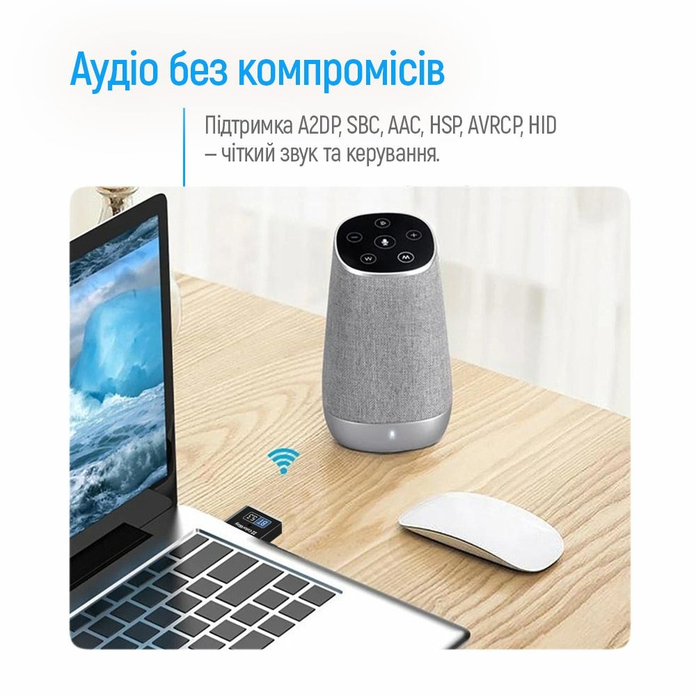 Адаптер Bluetooth 5.3 ColorWay (CW-AD-BT53) Адаптер Bluetooth 5.3 ColorWay (CW-AD-BT53)
