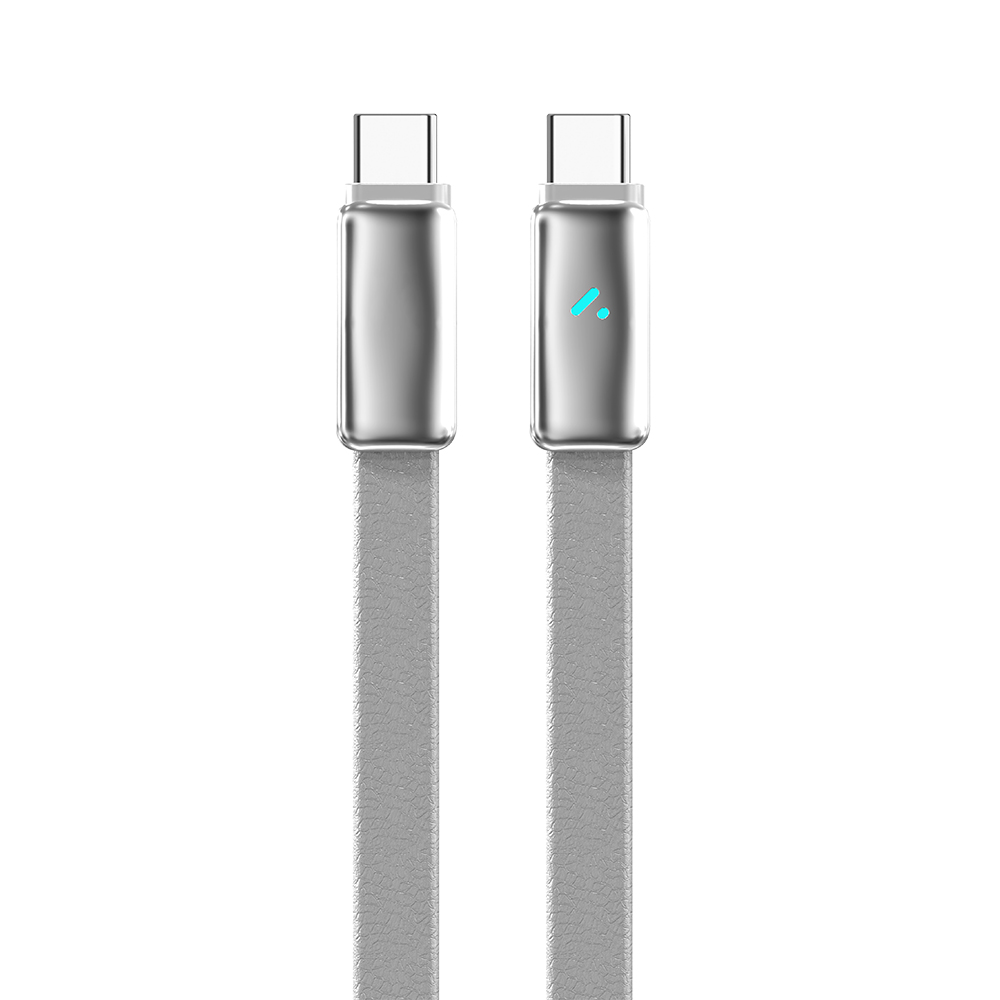 Кабель ColorWay USB Type-C - USB Type-C ultra-thin 5А Сірий