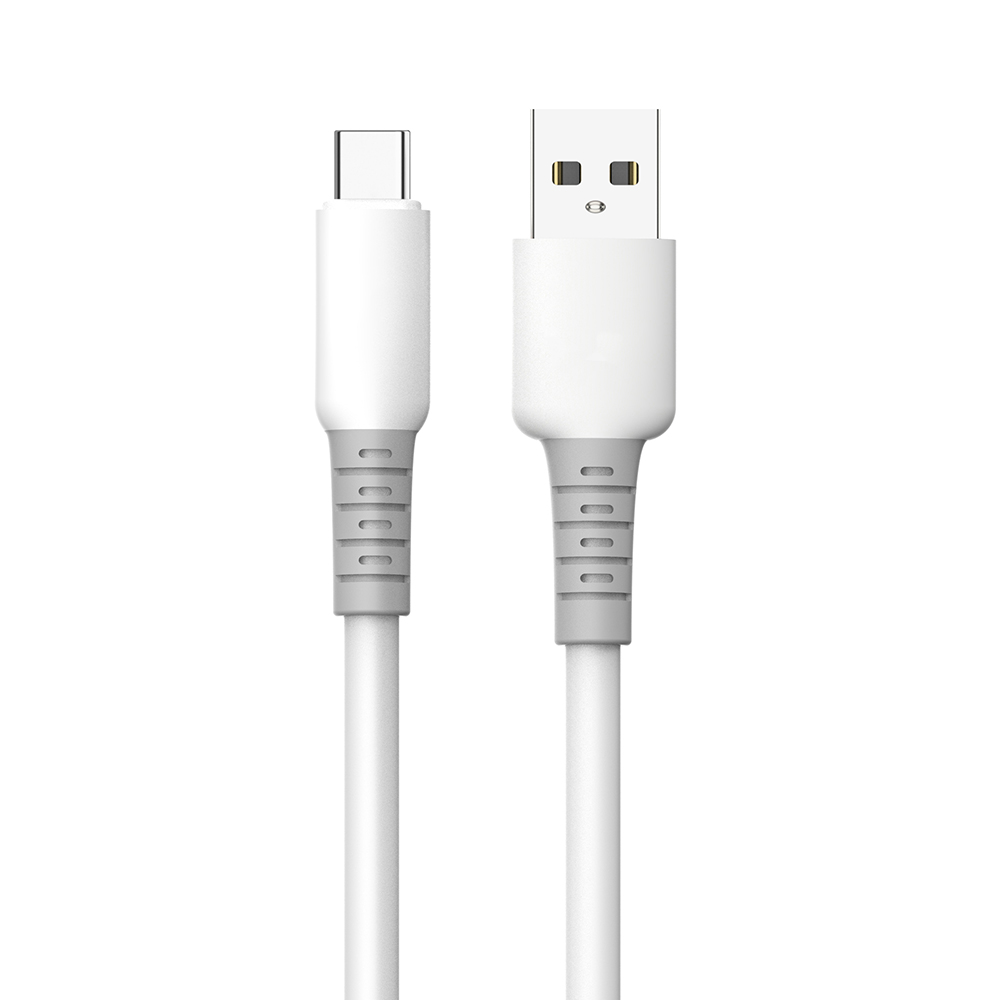 Кабель ColorWay USB - USB Type-C Liquid Silicone 3А 1 м Білий