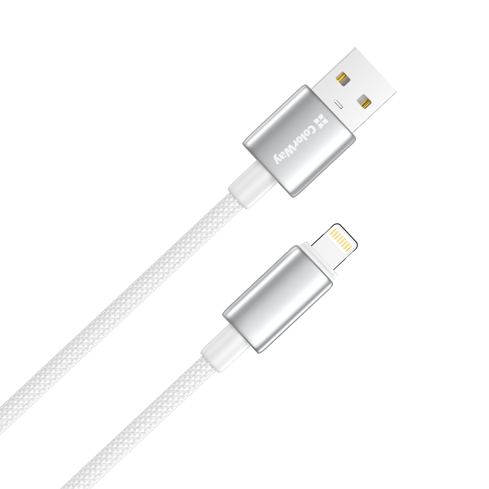 Кабель ColorWay USB - Lightning 3А 2 м Білий