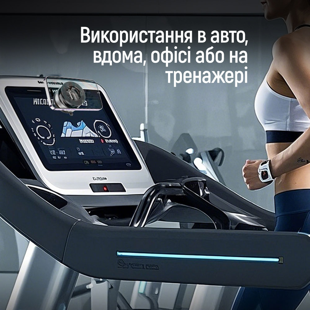 Автотримач ColorWay MagSafe 360° з вакуумною присоскою Чорний