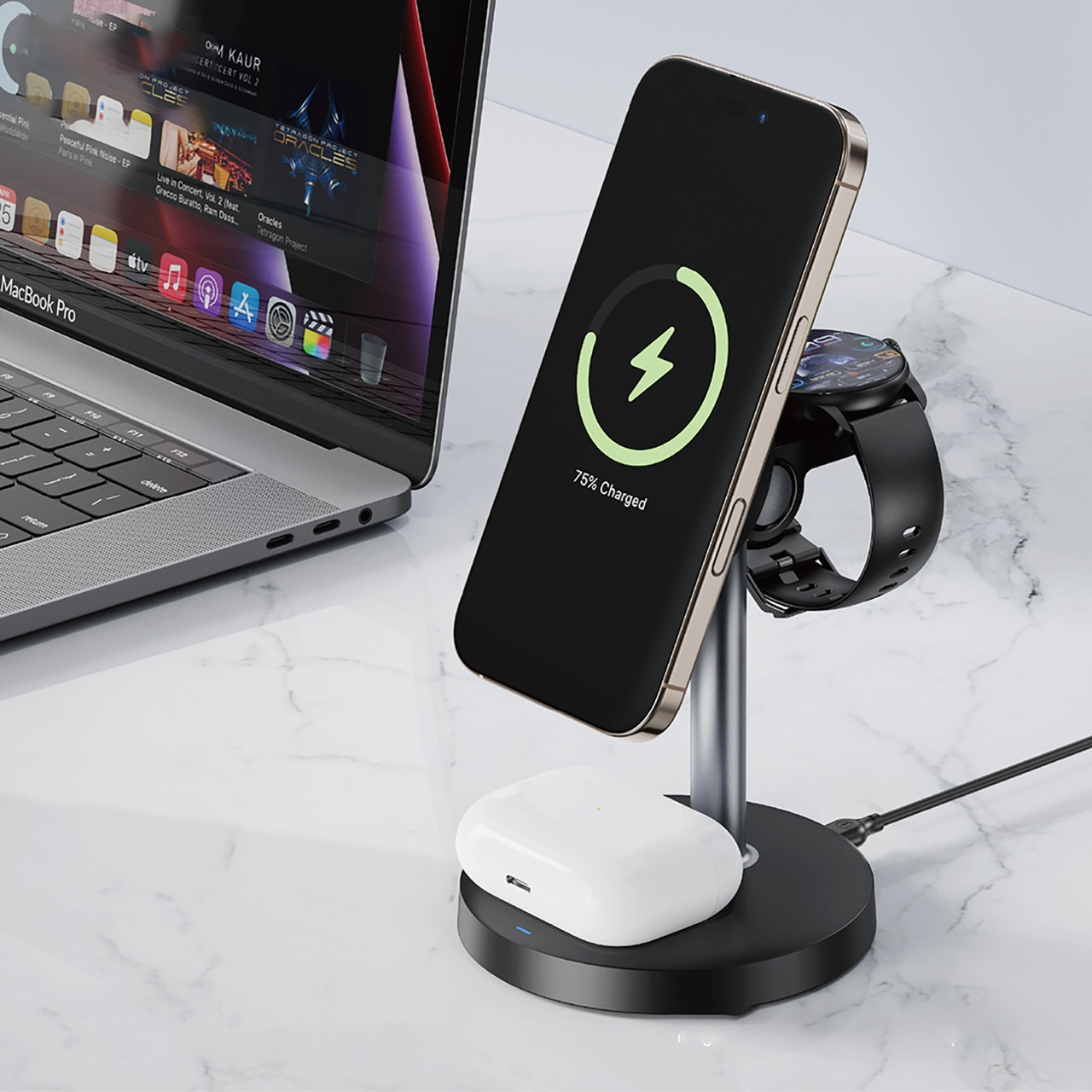 Беспроводное зарядное устройство XO CX038 15W Black Беспроводное зарядное устройство XO CX038 15W Black