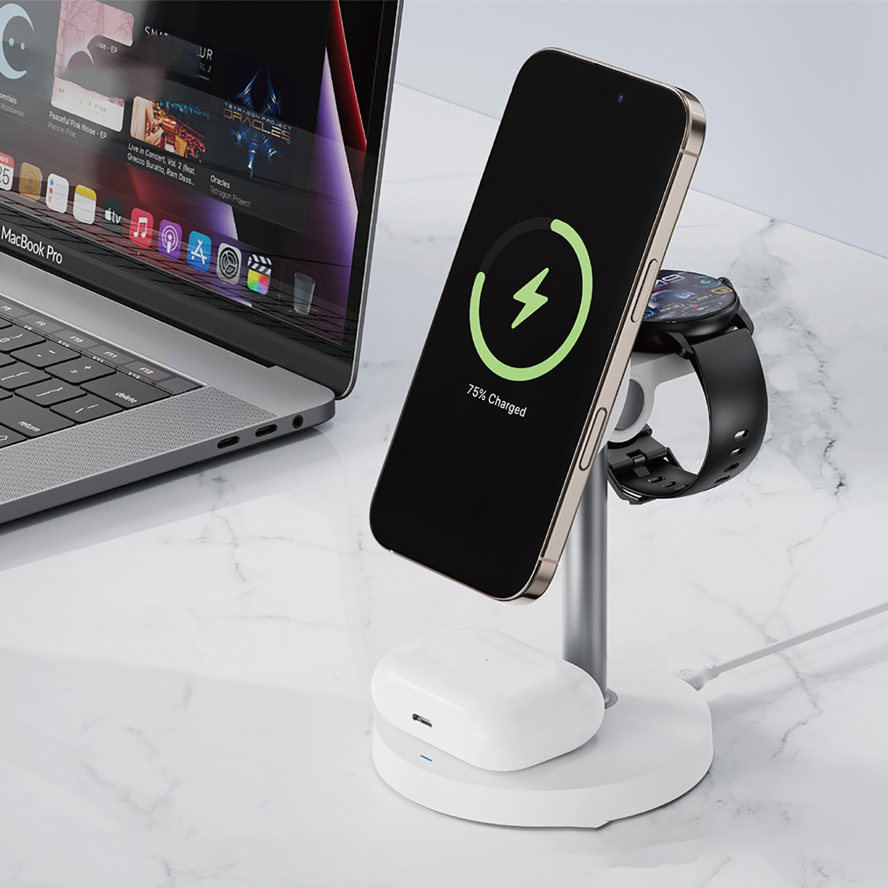 Беспроводное зарядное устройство XO CX038 15W White Беспроводное зарядное устройство XO CX038 15W White