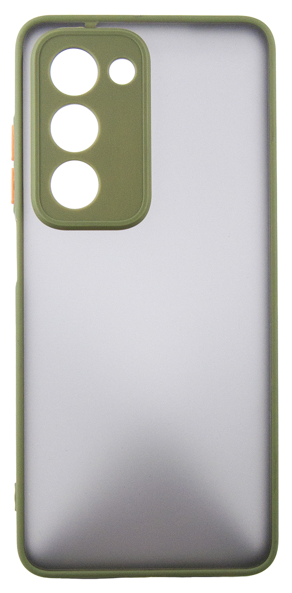 Чeхол-накладка Dengos Matt для Oppo A5 Olive (DG-KM-158) + защитное стекло Чeхол-накладка Dengos Matt для Oppo A5 Olive (DG-KM-158) + защитное стекло